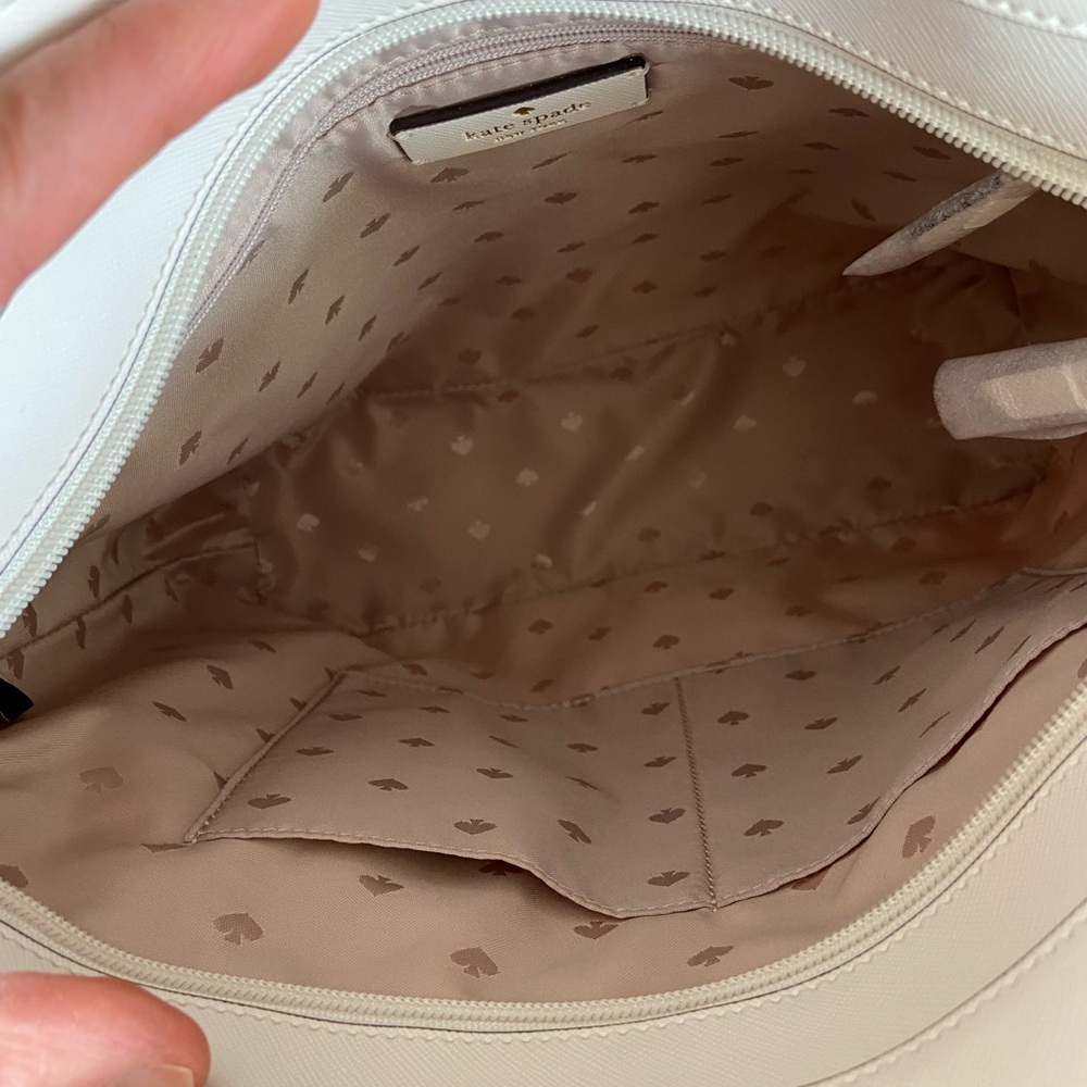 Kate Spade Brynn White Saffiano Tote Bag - Picture 10 of 10